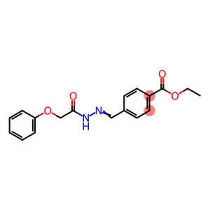 ethyl 4-[2-(phenoxyacetyl)carbohydrazonoyl]benzoate