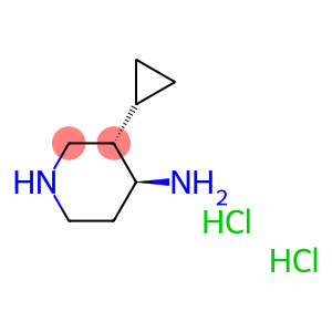 4-Piperidinamine,3-cyclopropyl-,dihydrochloride,(3R,4R)-rel-(9CI)
