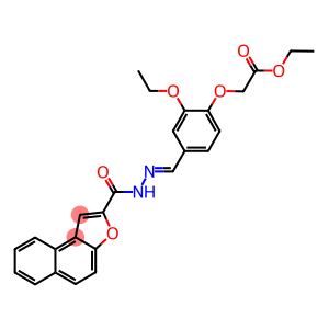 ethyl {2-ethoxy-4-[2-(naphtho[2,1-b]furan-2-ylcarbonyl)carbohydrazonoyl]phenoxy}acetate