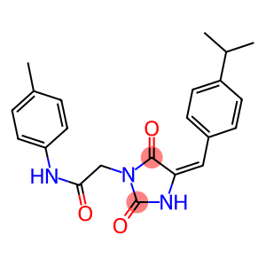 2-[4-(4-isopropylbenzylidene)-2,5-dioxo-1-imidazolidinyl]-N-(4-methylphenyl)acetamide