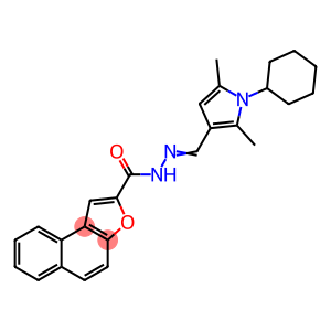 N'-[(1-cyclohexyl-2,5-dimethyl-1H-pyrrol-3-yl)methylene]naphtho[2,1-b]furan-2-carbohydrazide
