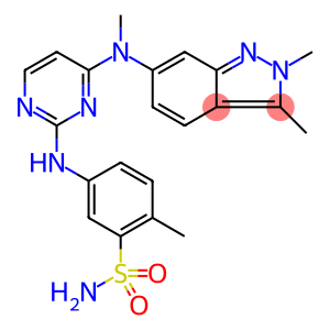 5-[[4-[(2,3-Dimethyl-2H-indazol-6-yl)(methyl)amino]pyrimidin-2-yl]amino]-2-methylbenzenesulfonamide