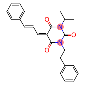 1-isopropyl-3-(2-phenylethyl)-5-(3-phenyl-2-propenylidene)-2,4,6(1H,3H,5H)-pyrimidinetrione
