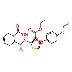 6-({[3-(ethoxycarbonyl)-4-(4-ethoxyphenyl)-2-thienyl]amino}carbonyl)-3-cyclohexene-1-carboxylic acid