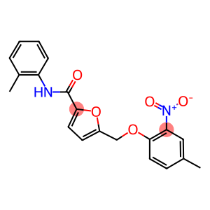 5-({2-nitro-4-methylphenoxy}methyl)-N-(2-methylphenyl)-2-furamide