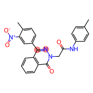 2-(4-{3-nitro-4-methylphenyl}-1-oxophthalazin-2(1H)-yl)-N-(4-methylphenyl)acetamide
