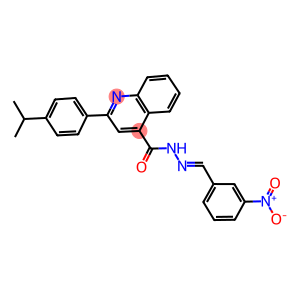 N'-{3-nitrobenzylidene}-2-(4-isopropylphenyl)-4-quinolinecarbohydrazide