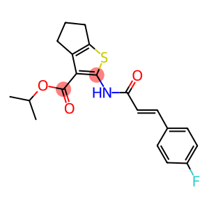 isopropyl 2-{[3-(4-fluorophenyl)acryloyl]amino}-5,6-dihydro-4H-cyclopenta[b]thiophene-3-carboxylate