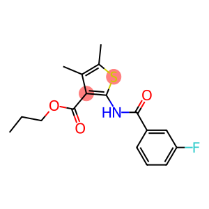 propyl 2-[(3-fluorobenzoyl)amino]-4,5-dimethylthiophene-3-carboxylate