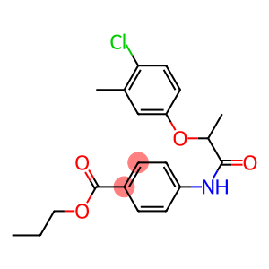 propyl 4-{[2-(4-chloro-3-methylphenoxy)propanoyl]amino}benzoate