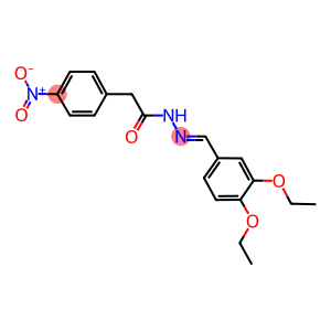 N'-(3,4-diethoxybenzylidene)-2-{4-nitrophenyl}acetohydrazide