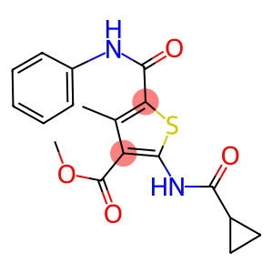 methyl 5-(anilinocarbonyl)-2-[(cyclopropylcarbonyl)amino]-4-methyl-3-thiophenecarboxylate