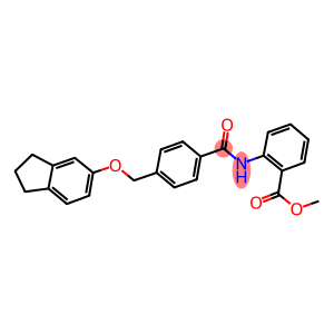 methyl 2-({4-[(2,3-dihydro-1H-inden-5-yloxy)methyl]benzoyl}amino)benzoate
