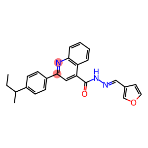 2-(4-sec-butylphenyl)-N'-(3-furylmethylene)-4-quinolinecarbohydrazide
