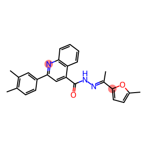 2-(3,4-dimethylphenyl)-N'-[1-(5-methyl-2-furyl)ethylidene]-4-quinolinecarbohydrazide