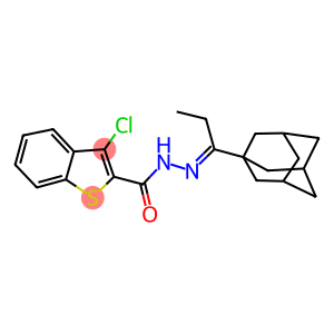 N'-[1-(1-adamantyl)propylidene]-3-chloro-1-benzothiophene-2-carbohydrazide