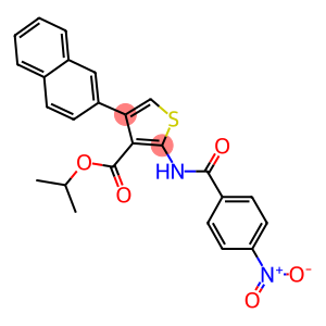 isopropyl 2-({4-nitrobenzoyl}amino)-4-(2-naphthyl)-3-thiophenecarboxylate