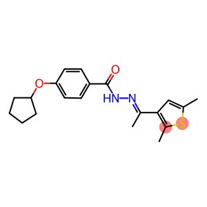 4-(cyclopentyloxy)-N'-[1-(2,5-dimethyl-3-thienyl)ethylidene]benzohydrazide