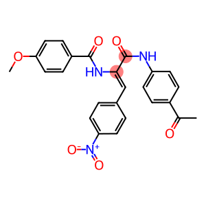 N-(1-[(4-acetylanilino)carbonyl]-2-{4-nitrophenyl}vinyl)-4-methoxybenzamide