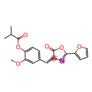 4-[(2-(2-furyl)-5-oxo-1,3-oxazol-4(5H)-ylidene)methyl]-2-methoxyphenyl 2-methylpropanoate