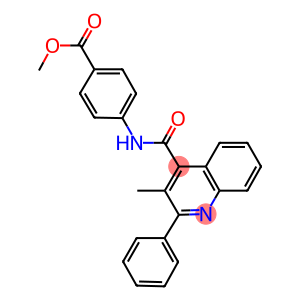 methyl 4-{[(3-methyl-2-phenylquinolin-4-yl)carbonyl]amino}benzoate