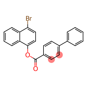 4-bromo-1-naphthyl 4-biphenylcarboxylate