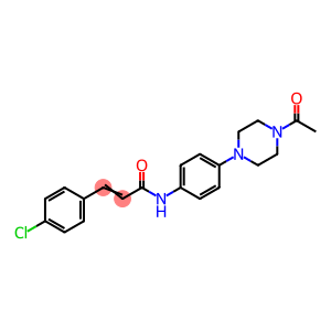 N-[4-(4-acetyl-1-piperazinyl)phenyl]-3-(4-chlorophenyl)acrylamide