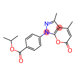 isopropyl 4-(3,4-dimethyl-6-oxopyrano[2,3-c]pyrazol-1(6H)-yl)benzoate