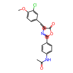 N-{4-[4-(3-chloro-4-methoxybenzylidene)-5-oxo-4,5-dihydro-1,3-oxazol-2-yl]phenyl}acetamide