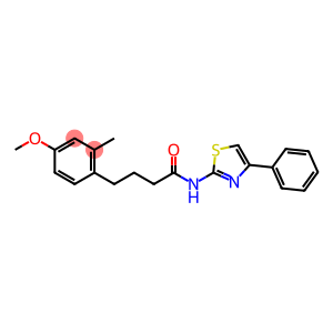 4-(4-methoxy-2-methylphenyl)-N-(4-phenyl-1,3-thiazol-2-yl)butanamide