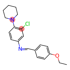 N-[3-chloro-4-(1-piperidinyl)phenyl]-N-(4-ethoxybenzylidene)amine