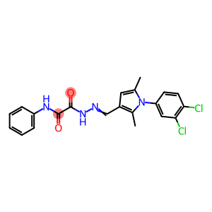2-(2-{[1-(3,4-dichlorophenyl)-2,5-dimethyl-1H-pyrrol-3-yl]methylene}hydrazino)-2-oxo-N-phenylacetamide