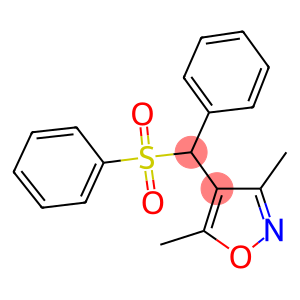 3,5-dimethyl-4-[phenyl(phenylsulfonyl)methyl]isoxazole