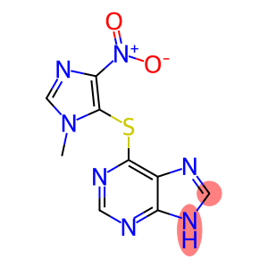 6-[(1-methyl-4-nitro-1h-imidazol-5-yl)thio]-1h-purine