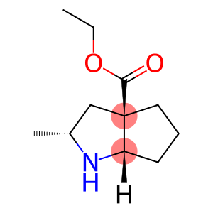 Cyclopenta[b]pyrrole-3a(1H)-carboxylic acid, hexahydro-2-methyl-, ethyl ester, (2R,3aR,6aS)-rel- (9CI)
