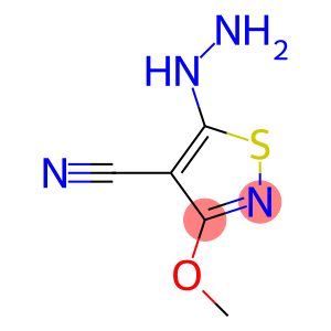 4-Isothiazolecarbonitrile,5-hydrazino-3-methoxy-(9CI)