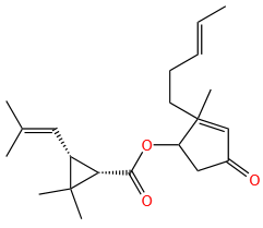 Cyclopropanecarboxylic acid, 2,2-dimethyl-3-(2-methyl-1-propenyl)-, (1S)-2-methyl-4-oxo-3-(2Z)-2-pentenyl-2-cyclopenten-1-yl ester, (1R,3R)-