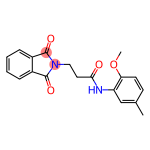 3-(1,3-dioxo-1,3-dihydro-2H-isoindol-2-yl)-N-(2-methoxy-5-methylphenyl)propanamide
