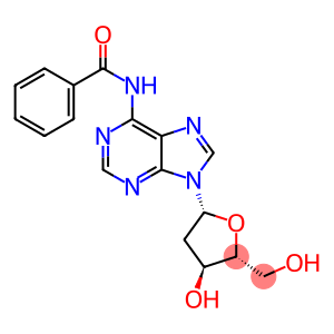N-[9-[(2R,4S,5R)-4-hydroxy-5-(hydroxymethyl)-2-oxolanyl]-6-purinyl]benzamide