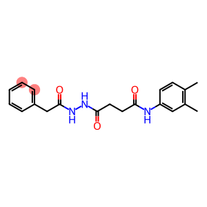 N-(3,4-dimethylphenyl)-4-oxo-4-[2-(phenylacetyl)hydrazino]butanamide