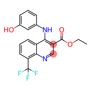 ethyl 4-(3-hydroxyanilino)-8-(trifluoromethyl)-3-quinolinecarboxylate