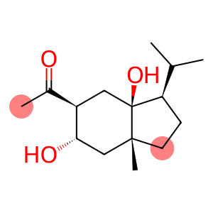 7-乙酰基-5,8-二羟基-4-异丙基-1-甲基双环[4.3.0]壬烷