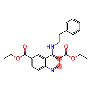 diethyl 4-[(2-phenylethyl)amino]-3,6-quinolinedicarboxylate