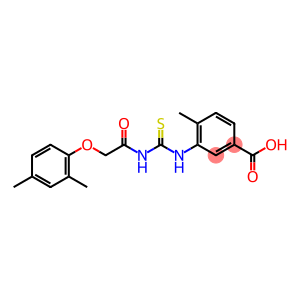 3-[[2-(2,4-dimethylphenoxy)acetyl]carbamothioylamino]-4-methylbenzoic acid