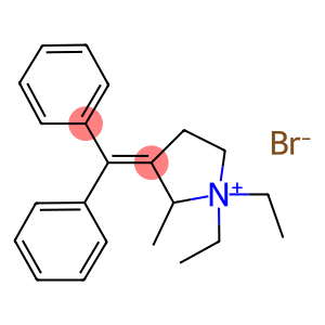 3-(diphenylmethylidene)-1,1-diethyl-2-methylpyrrolidinium bromide