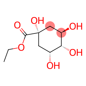 Cyclohexanecarboxylic acid, 1,3,4,5-tetrahydroxy-, ethyl ester, (1alpha,3R,4alpha,5R)- (9CI)