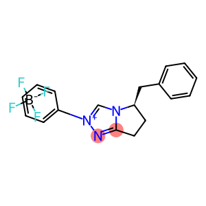 (5R)-6,7-dihydro-2-phenyl-5-(phenylmethyl)-5H-Pyrrolo[2,1-c]-1,2,4-triazolium  tetrafluoroborate