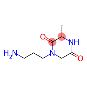 2,5-Piperazinedione,1-(3-aminopropyl)-3-methyl-,(3S)-(9CI)