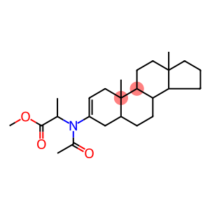 Alanine, N-acetyl-N-5α-androst-2-en-3-yl-, methyl ester, L- (8CI)
