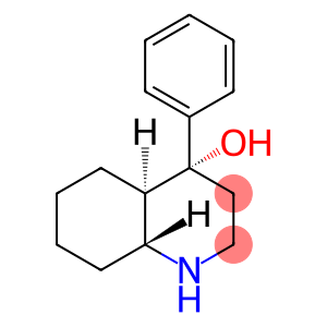 4-Quinolinol, decahydro-4-phenyl-, (4R,4aR,8aR)-rel-